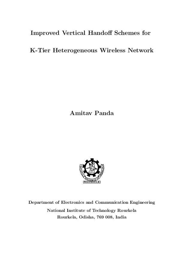 (PDF) Improved Vertical Handoff Schemes for K-Tier Heterogeneous ...