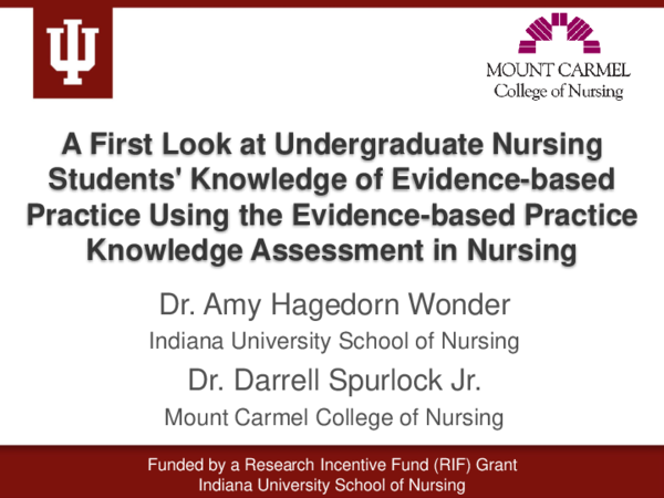 (PDF) A First Look at Undergraduate Nursing Students' Knowledge of ...