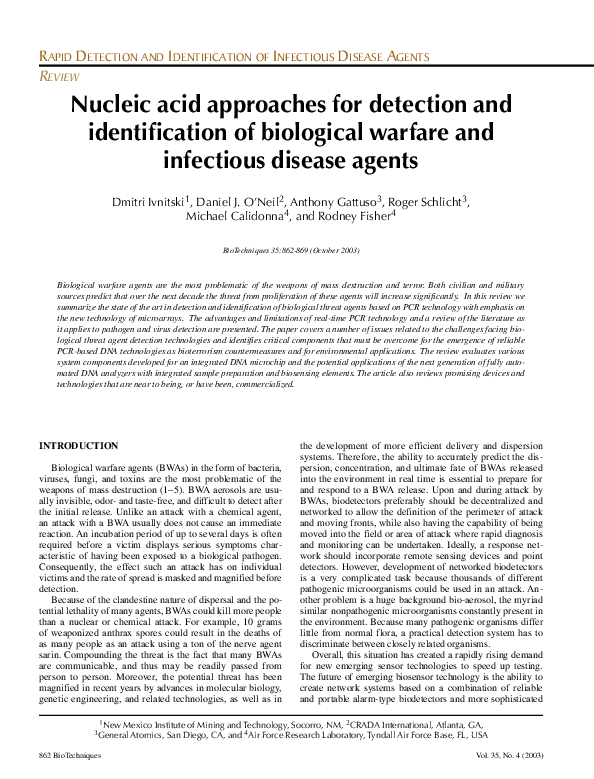 (PDF) Review Rapid Detection and Identification of Infectious Disease ...