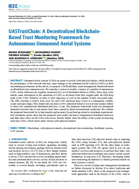 (PDF) UASTrustChain: A Decentralized Blockchain- Based Trust Monitoring ...
