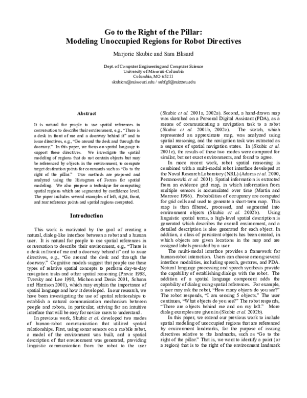 (PDF) Go to the Right of the Pillar: Modeling Unoccupied Regions for ...