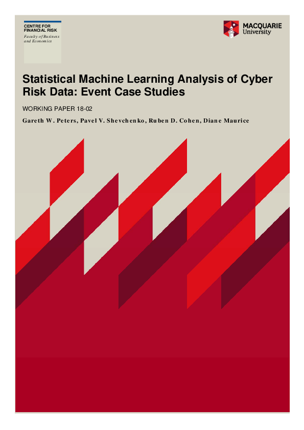 (PDF) Statistical Machine Learning Analysis of Cyber Risk Data: Event ...
