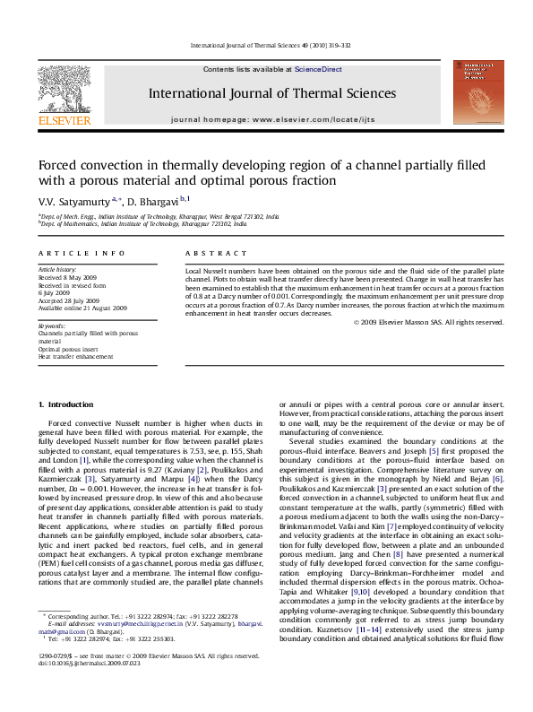 (PDF) Forced convection in thermally developing region of