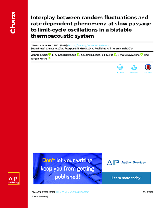 (PDF) Interplay between random fluctuations and rate dependent ...