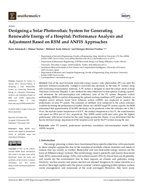 (PDF) Designing a Solar Photovoltaic System for Generating Renewable ...