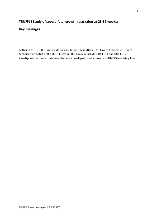 (PDF) Severe fetal growth restriction at 26-32 weeks: key messages from ...