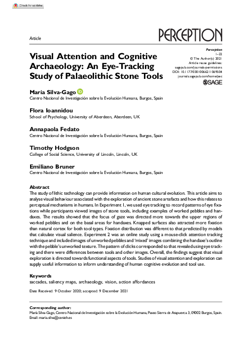 (PDF) Visual Attention and Cognitive Archaeology: An Eye-Tracking Study ...