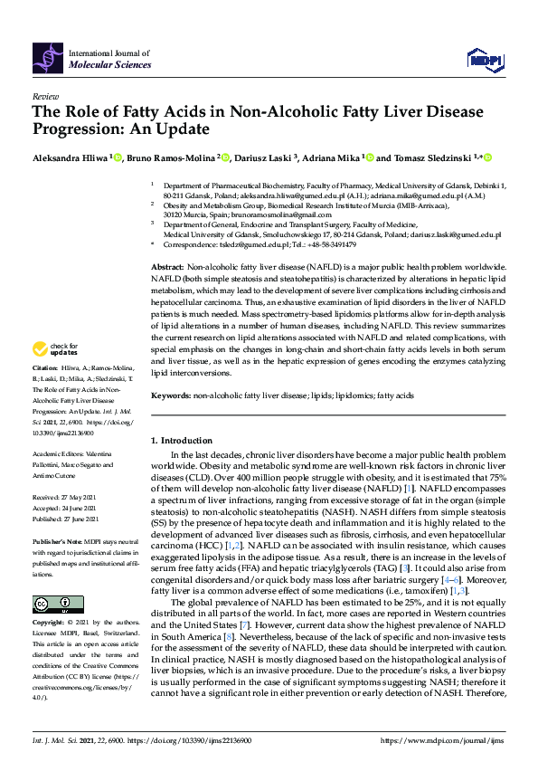 (PDF) The Role of Fatty Acids in Non-Alcoholic Fatty Liver Disease ...