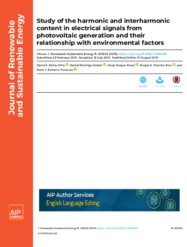 (PDF) Study of the harmonic and interharmonic content in electrical ...