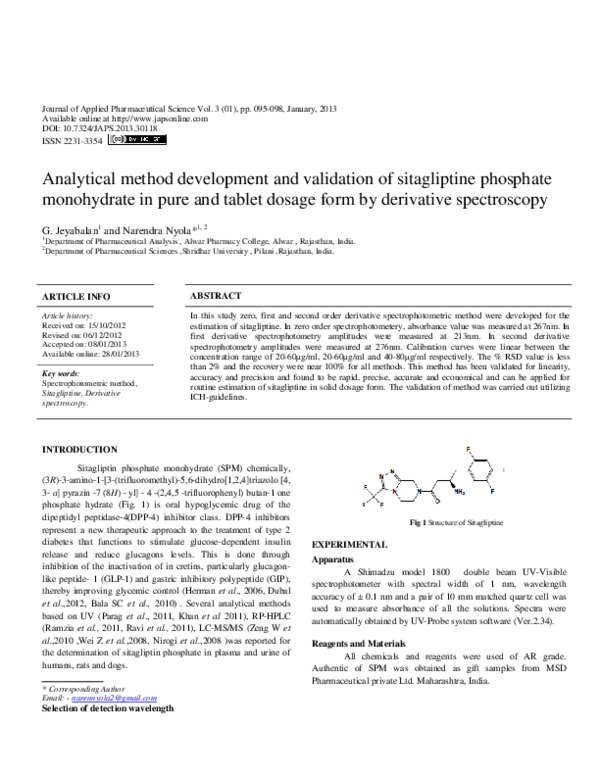 (PDF) Analytical Method Development and Validation for Simultaneous ...