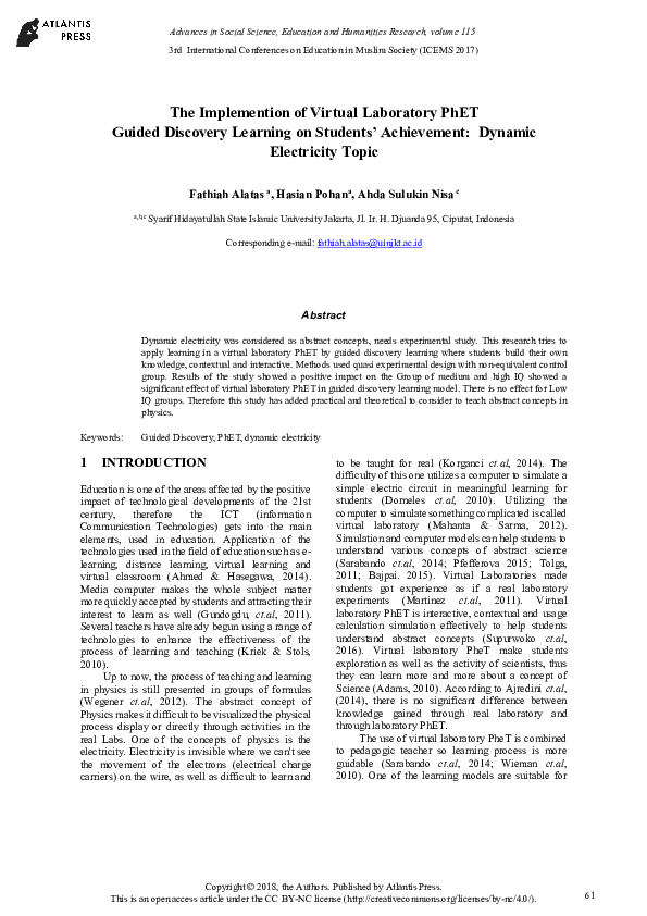 (PDF) The Implemention of Virtual Laboratory Phet Guided Discovery ...