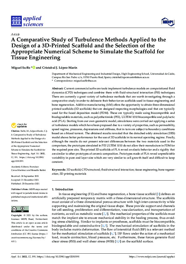 (PDF) A Comparative Study of Turbulence Methods Applied to the Design ...