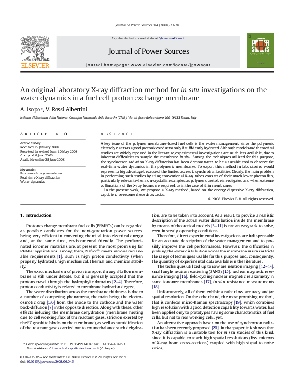 (PDF) An original laboratory X-ray diffraction method for in situ ...