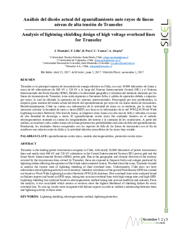 (PDF) Analysis of Lightning Shielding Design of High Voltage Overhead ...