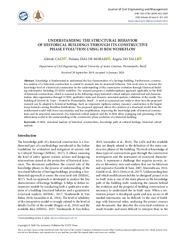 (PDF) Understanding the Structural Behavior of Historical Buildings ...