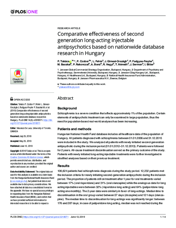 (PDF) Comparative effectiveness of second generation long-acting ...