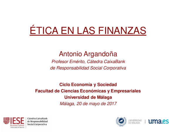 (PDF) Ética en Las Finanzas
