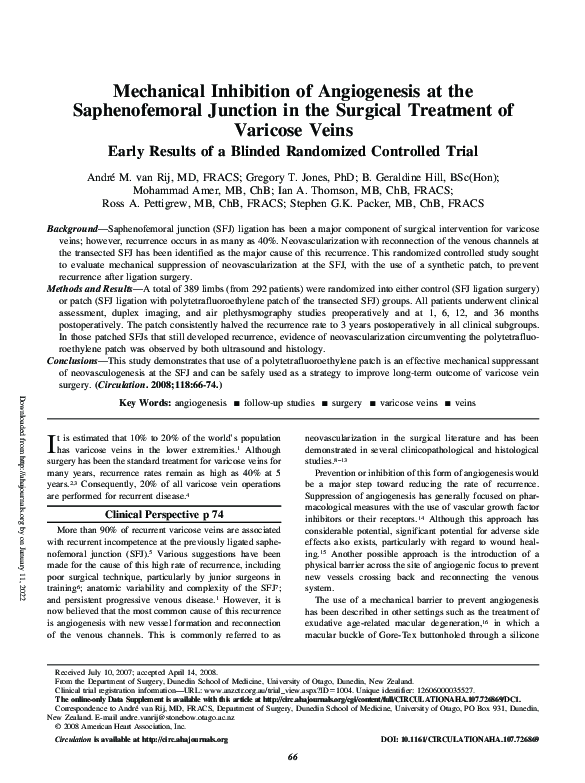 (PDF) Early Results of a Blinded Randomized Controlled Trial