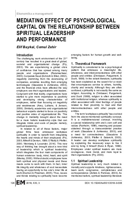 (PDF) Mediating effect of psychological capital on the relationship ...