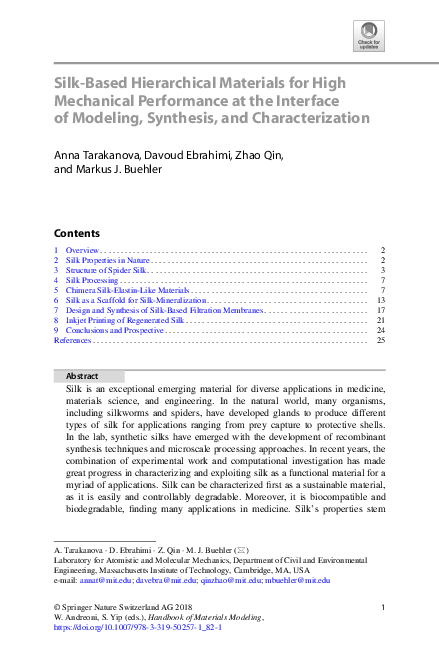 (PDF) Silk-Based Hierarchical Materials for High Mechanical Performance ...