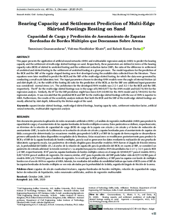 (PDF) Bearing capacity and settlement prediction of multi-edge skirted ...