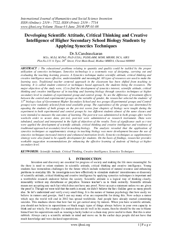 (PDF) The correlation between science process skills and biology ...