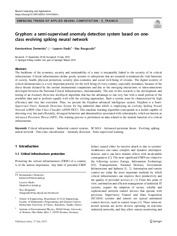 (PDF) Gryphon: a semi-supervised anomaly detection system based on one ...