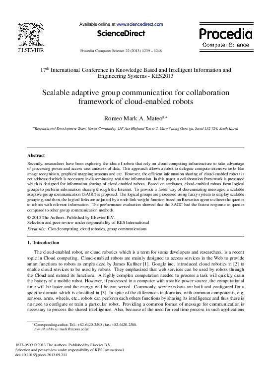 (PDF) Scalable Adaptive Group Communication for Collaboration Framework ...