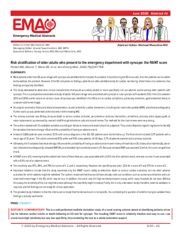 (PDF) Risk Stratification of Older Adults Who Present to the Emergency ...
