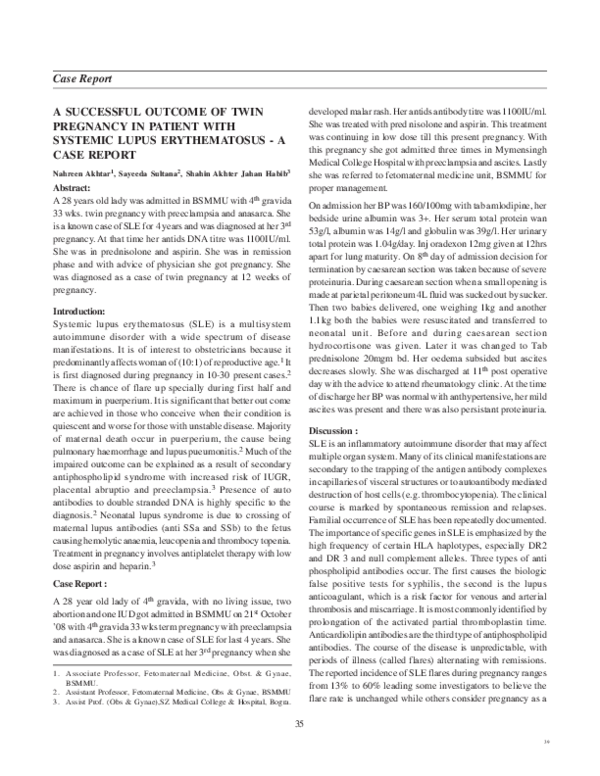 (PDF) Case Report A SUCCESSFUL OUTCOME OF TWIN PREGNANCY IN PATIENT ...