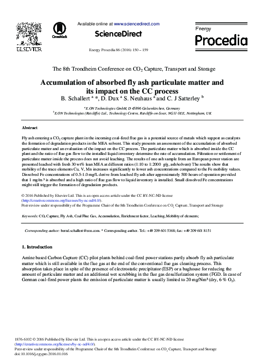 (PDF) Accumulation of Absorbed Fly Ash Particulate Matter and its ...