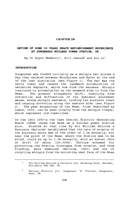 (PDF) OF SOME 30 YEARS BEACH REPLENISHMENT EXPERIENCE AT DUNGENESS ...