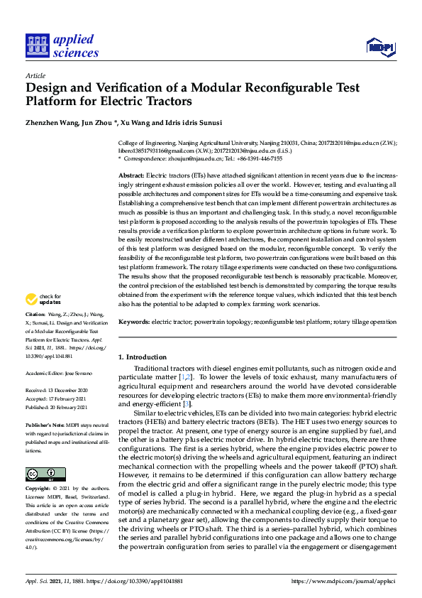 (PDF) Design and Verification of a Modular Reconfigurable Test Platform ...