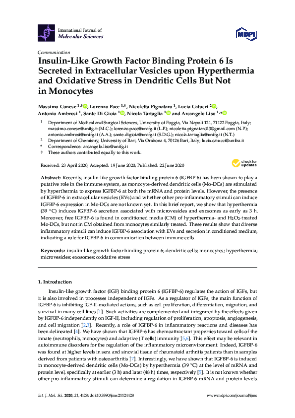 (PDF) Insulin-Like Growth Factor Binding Protein 6 Is Secreted in ...