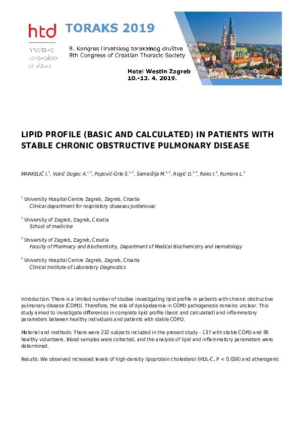 (PDF) Lipid profile (basic and calculated) in patients with stable ...
