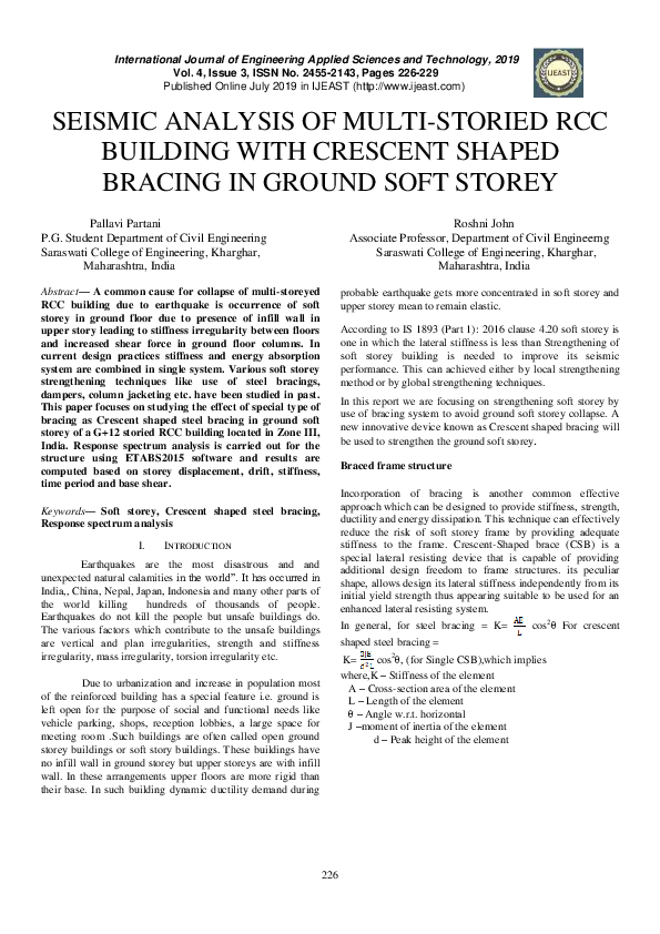 (PDF) Seismic Analysis of Multistoried RCC Buildings Regular and ...