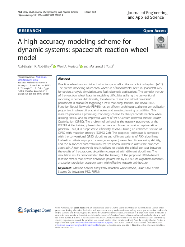 (PDF) A high accuracy modeling scheme for dynamic systems: spacecraft ...