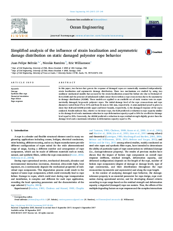(PDF) Simplified analysis of the influence of strain localization and ...