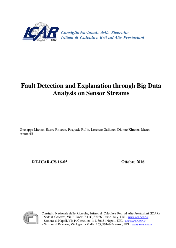 (PDF) Fault detection and explanation through big data analysis on ...