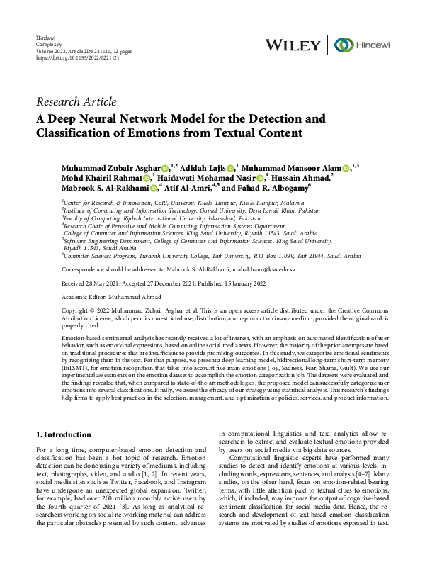 (PDF) A Deep Neural Network Model for the Detection and Classification ...