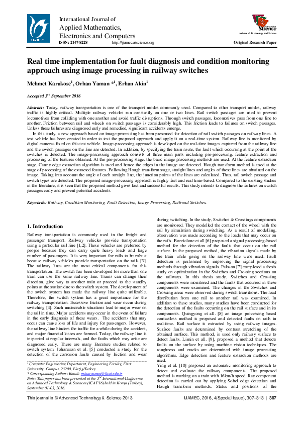 (PDF) Real time implementation for fault diagnosis and condition ...