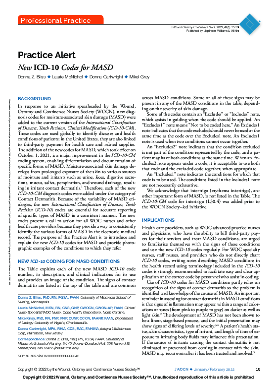 (PDF) Moisture-Associated Skin Damage