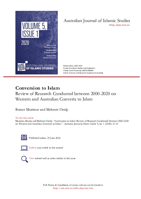 (PDF) Conversion to Islam Review of Research Conducted between 2000 ...