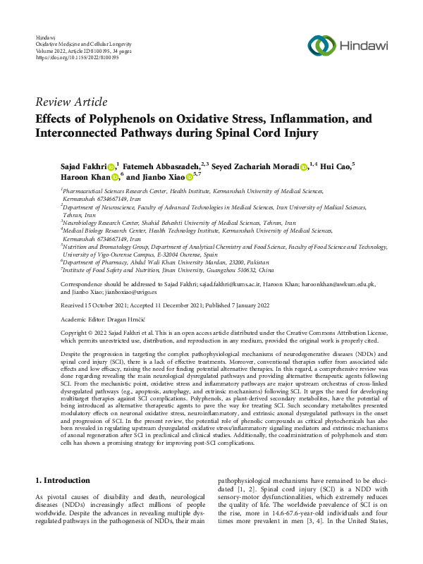 (PDF) Effects of Polyphenols on Oxidative Stress, Inflammation, and ...