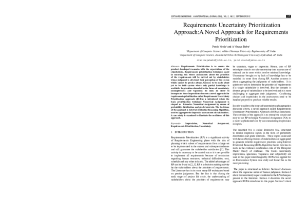 (PDF) 36 Requirements Uncertainty Prioritization Approach : A Novel ...