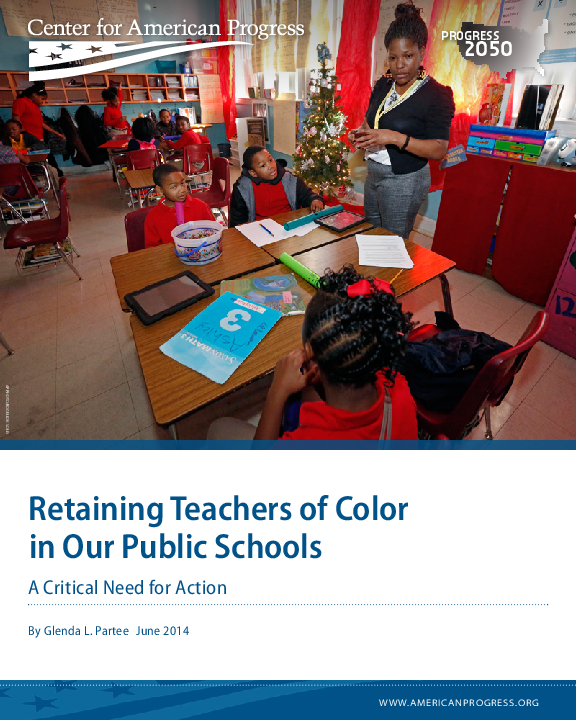 (PDF) Retaining Teachers of Color in Our Public Schools: A Critical ...