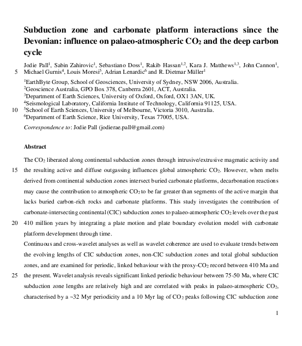 (PDF) Subduction zone and carbonate platform interactions since the ...