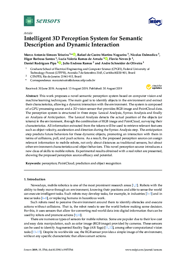 (PDF) Intelligent 3D Perception System for Semantic Description and ...