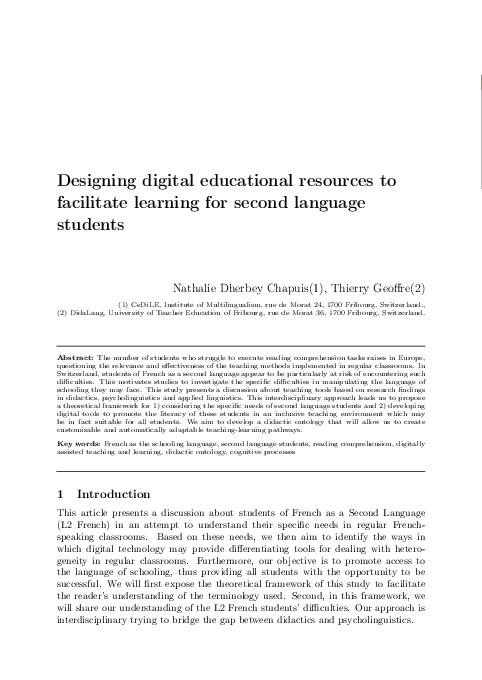 (PDF) Designing digital educational resources to facilitate learning ...