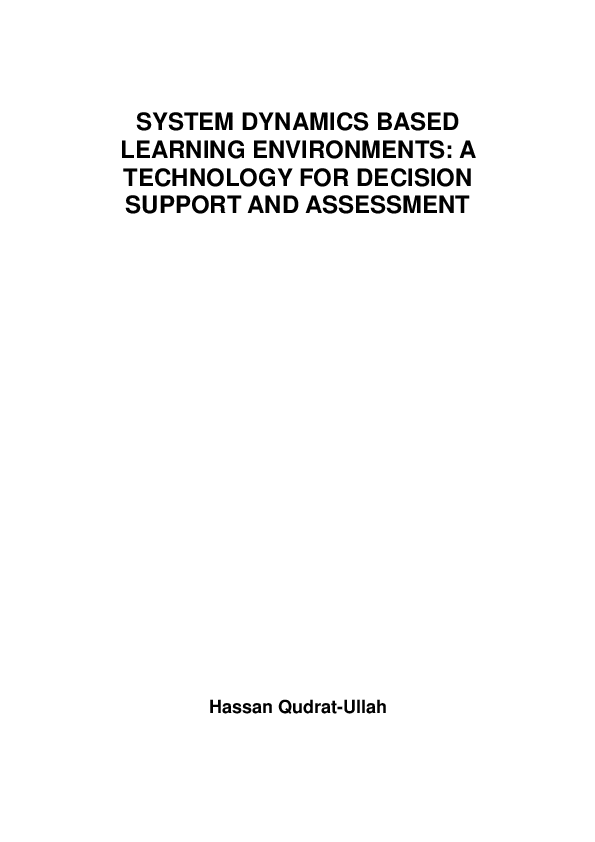 (PDF) System dynamics based learning environments: a technology for ...